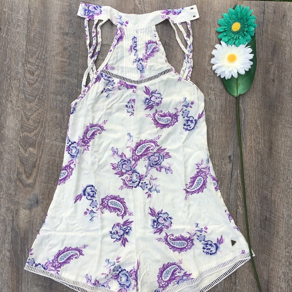FREE PEOPLE TALLOW  PAISLEY ROMPER
